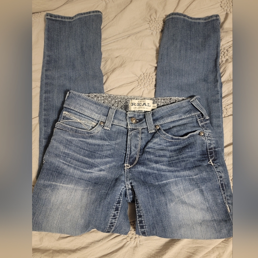Ariat real denim. Straight leg. Size 28R
